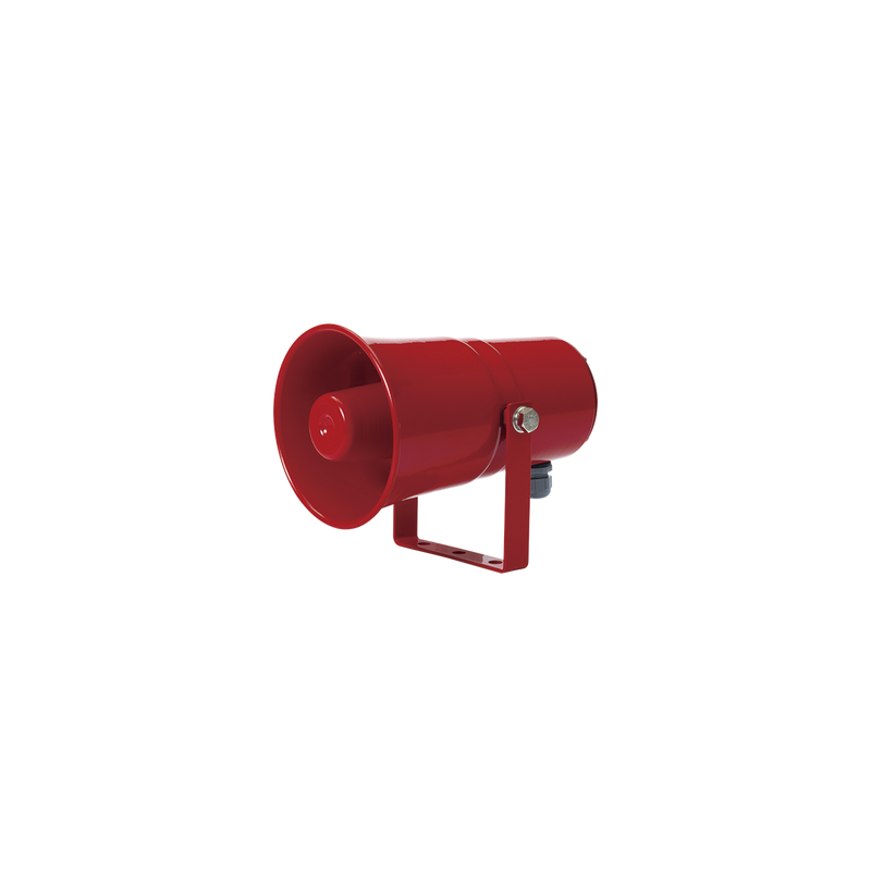 Sirena electrónica de montaje en pared con 5 sonidos de advertencia de máx. volumen 115 dB a 120 VCA