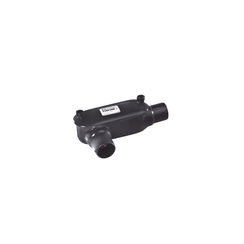Caja Ovalada tipo LR con Recubrimiento Exterior de PVC de 1 1/2" (38.1 mm).