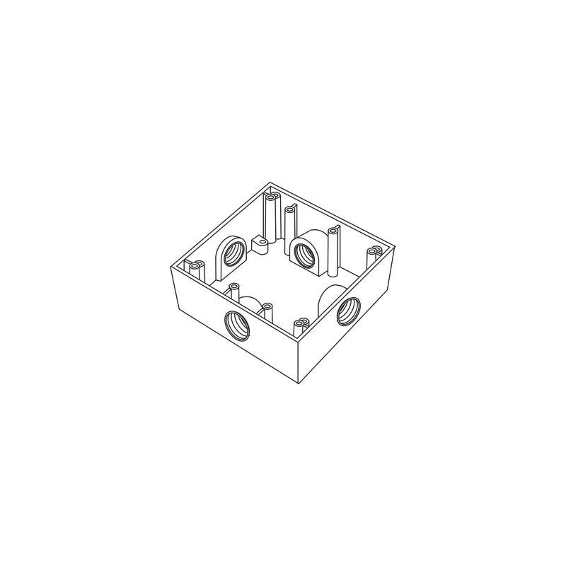 Caja Cuadrada 3/4