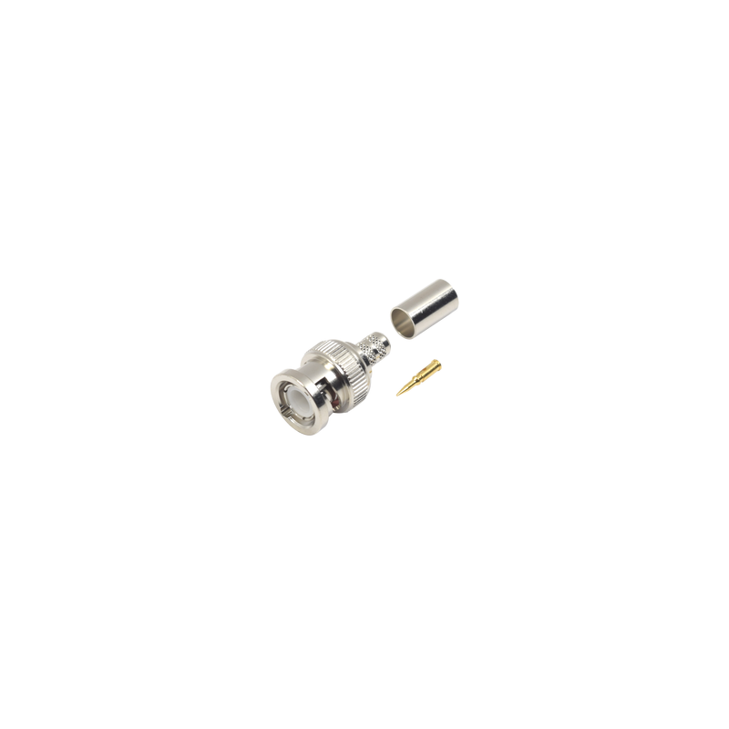 Conector BNC Macho RF Industries para Cable LMR-240 | Precio México - Envío Inmediato | LM Soluciones