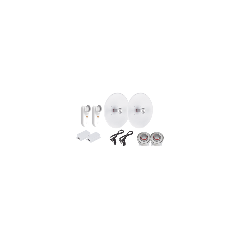 Enlace de radio C5X con antenas UD-TP-27, 5.1-6.4 GHz, POE,