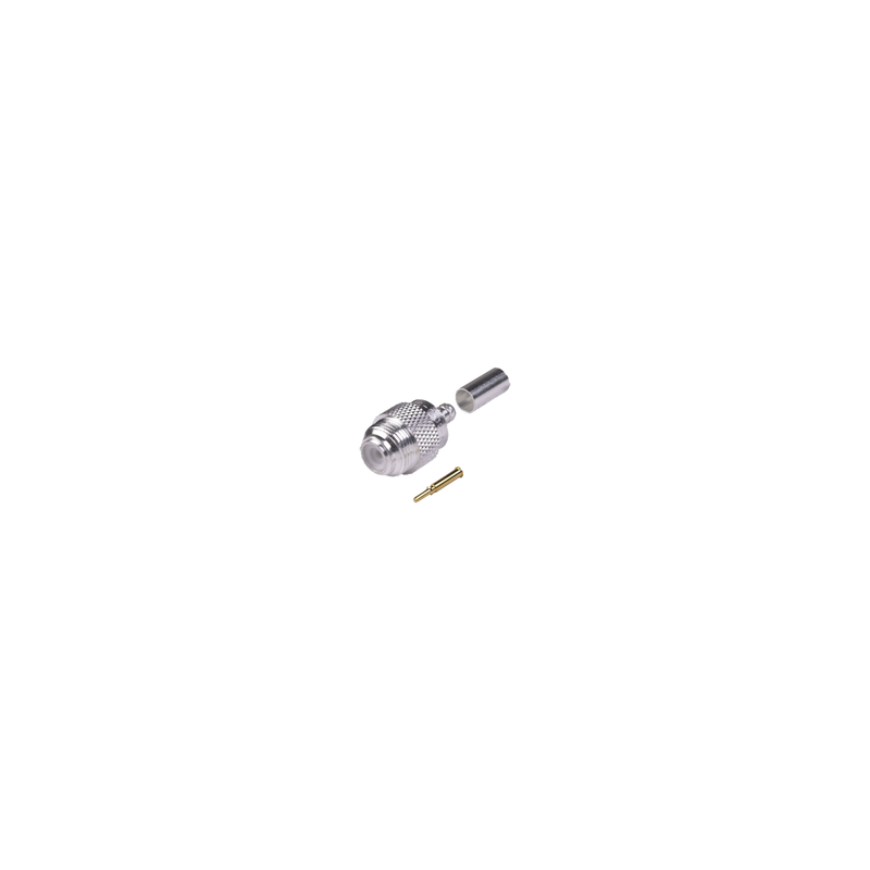 Adaptador/Conector UNIDAPT Macho de Anillo Plegable para cable RG-58/U.