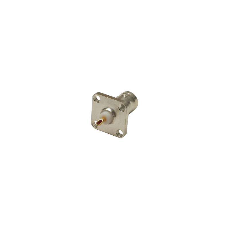 Conector BNC Hembra para Chasis 4 Perforaciones RF Industrie | Precio México - Envío Inmediato | LM Soluciones