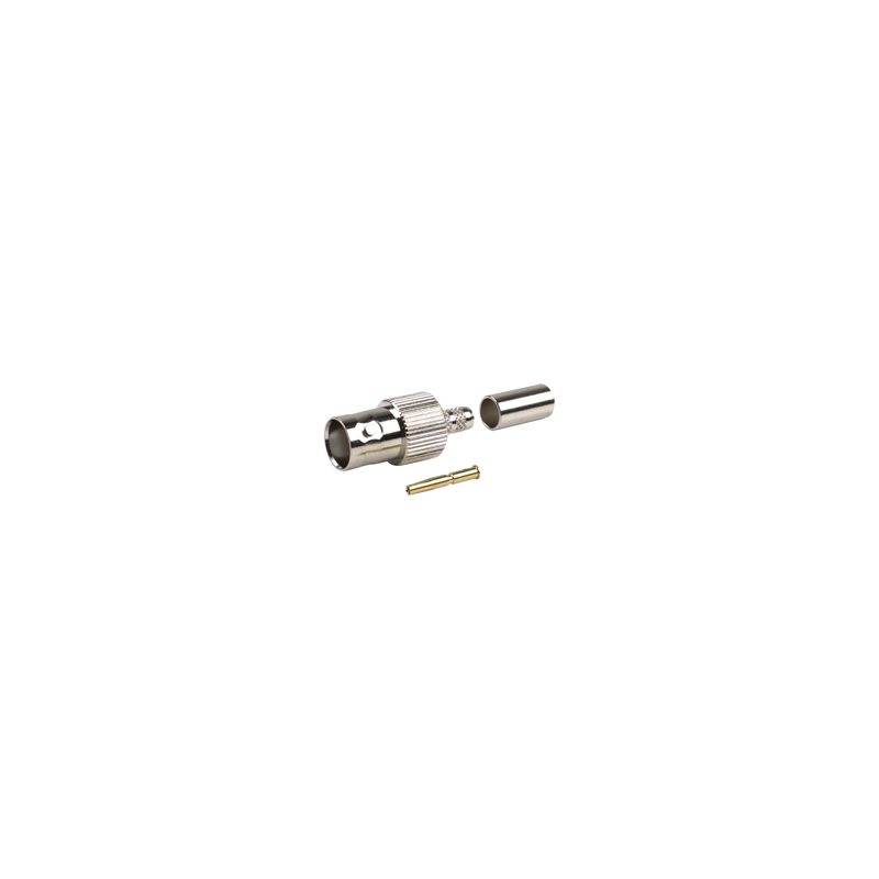 Conector BNC Hembra de Anillo RF Industries RG-8/X, LMR-240 | Precio México - Envío Inmediato | LM Soluciones