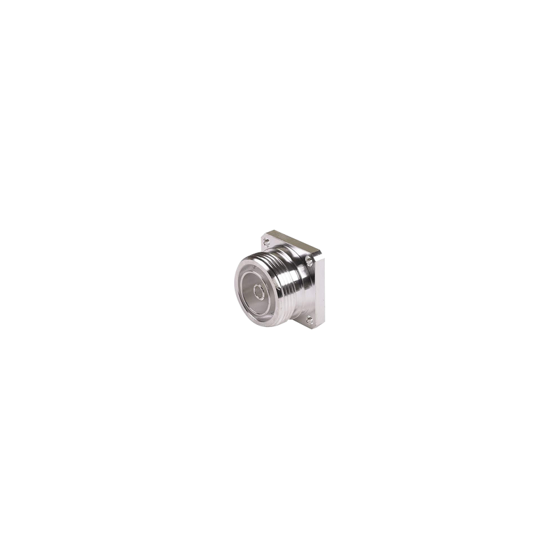 Conector DIN 7-16 Hembra Flange 4 Hoyos RF INDUSTRIES