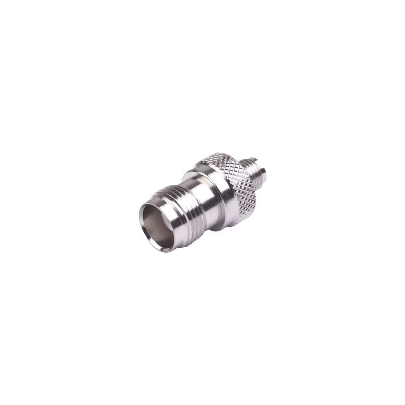 Adaptador TNC a SMA Hembra – Niquel/Oró/Teflón