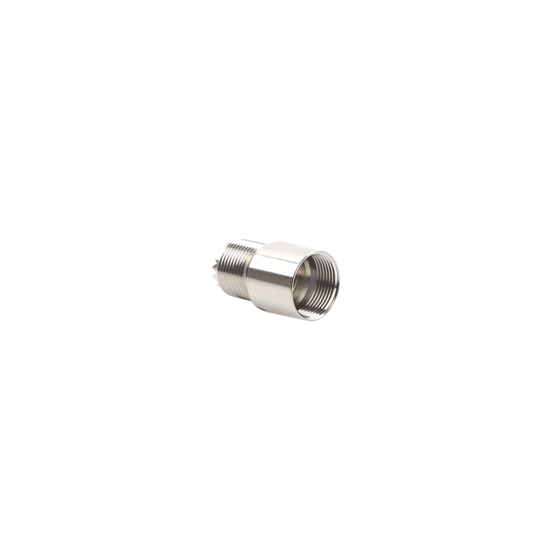 Conector UHF Hembra (SO-239) para Cables RG-8/U (8237), RG-213/U (8267), RG-214 (8268), Niquel/ Plata/  Teflón.