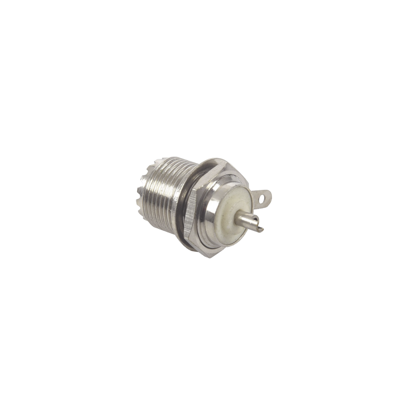 Conector UHF Hembra (SO-239) en Línea, Montaje Frontal en D