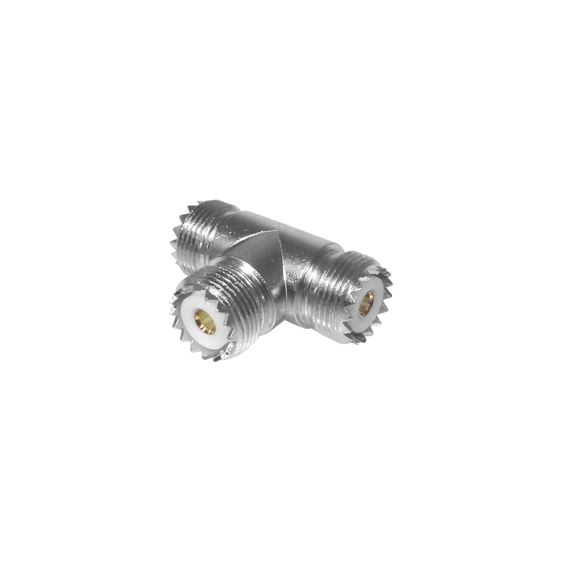 Adaptador T UHF Hembra SO-239 a Doble UHF Hembra | Precio México - Envío Inmediato | LM Soluciones