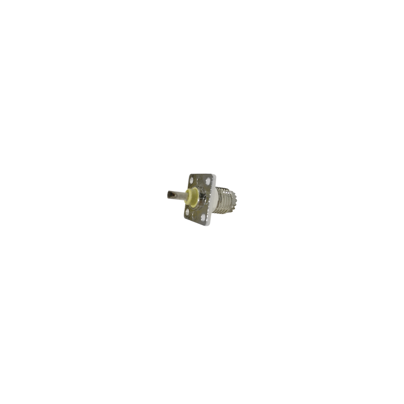 Conector Mini-UHF Hembra Montaje 4 Perforaciones 13mm RF Ind