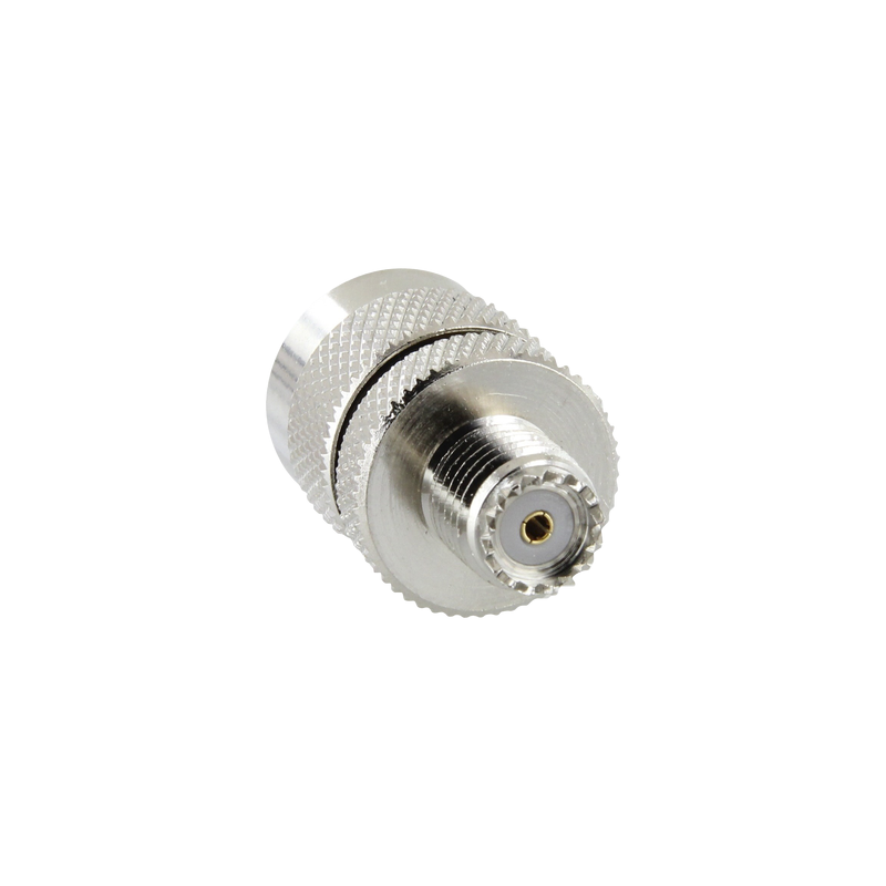 Adaptador Mini UHF Hembra a UHF Macho RF Industries | Precio México - Envío Inmediato | LM Soluciones