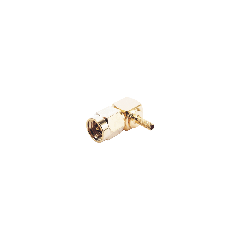 Conector SMA Macho Ángulo Recto RG-174/U RF Industries