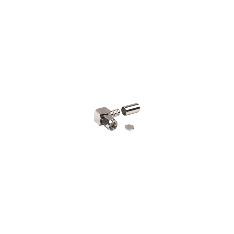Conector SMA Macho en A/R de Anillo Pegable para RG-8/X, LMR