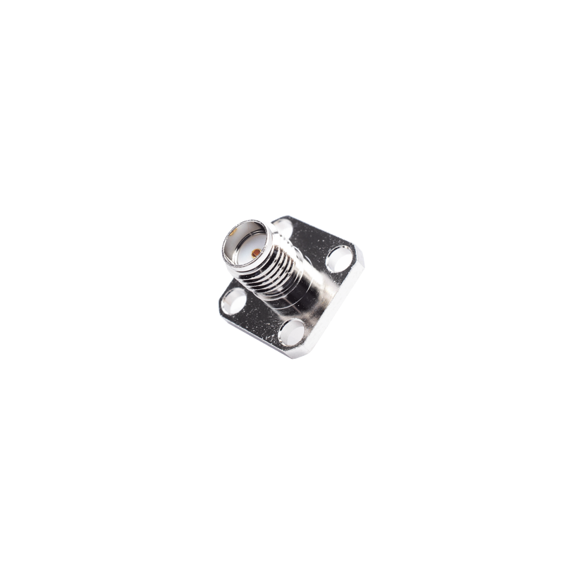 Conector SMA Hembra, Montaje Panel Cuadrado, 4 Perforaciones | Precio México - Envío Inmediato | LM Soluciones