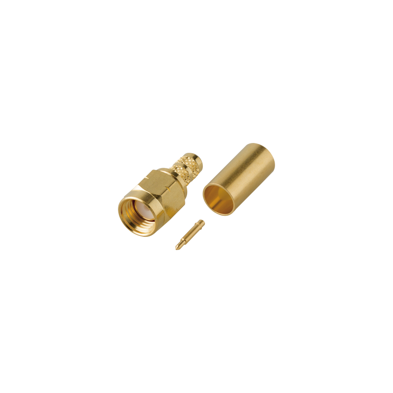 Conector SMA Macho Rosca Izquierda RG-58/U RF Industries