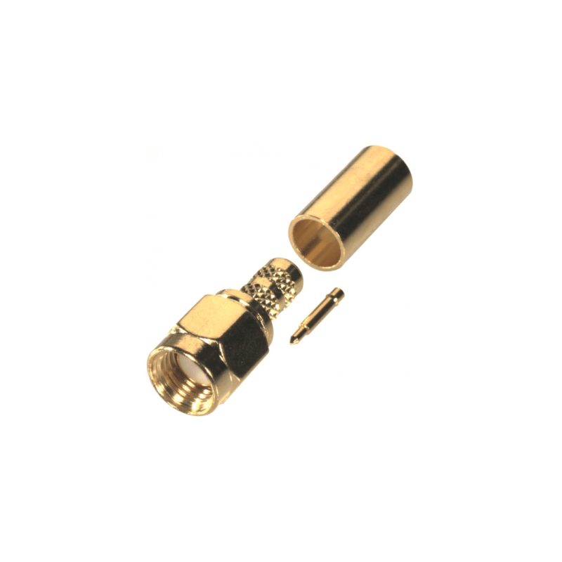 Conector SMA Macho Anillo Plegable RG-58/U Oro