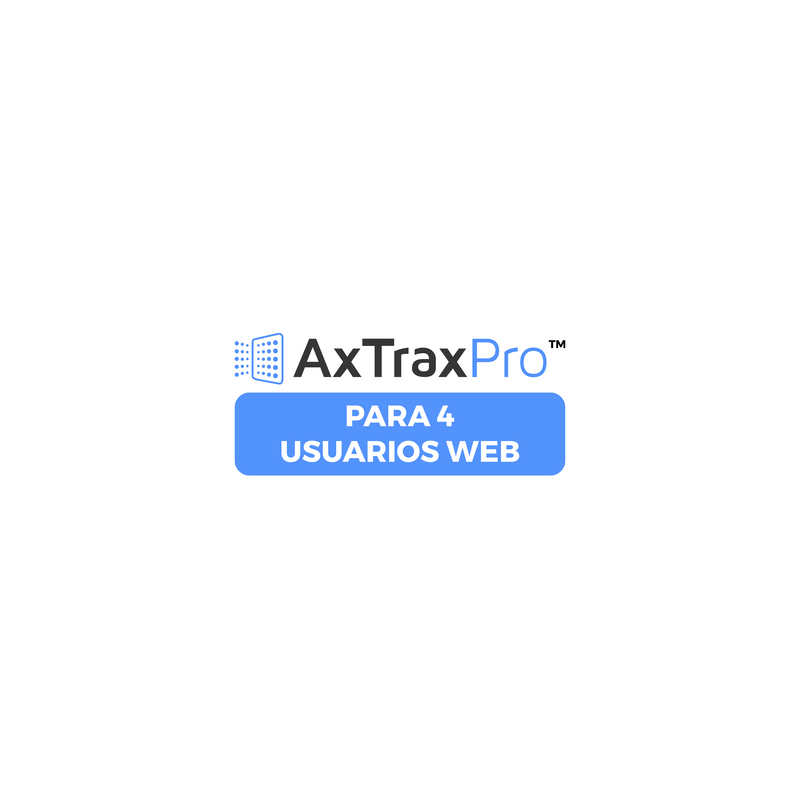 Licencia 4 usuarios web AxtraxPro Rosslare