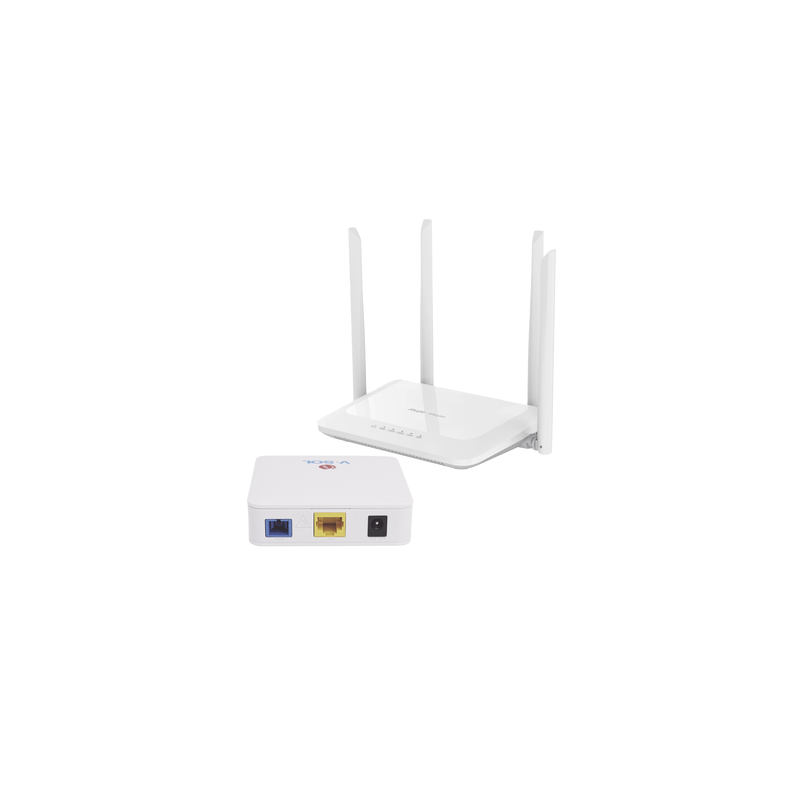Kit 1 ONU Bridge V-Sol con Router Mesh Ruijie para WISP | Precio México - Envío Inmediato | LM Soluciones
