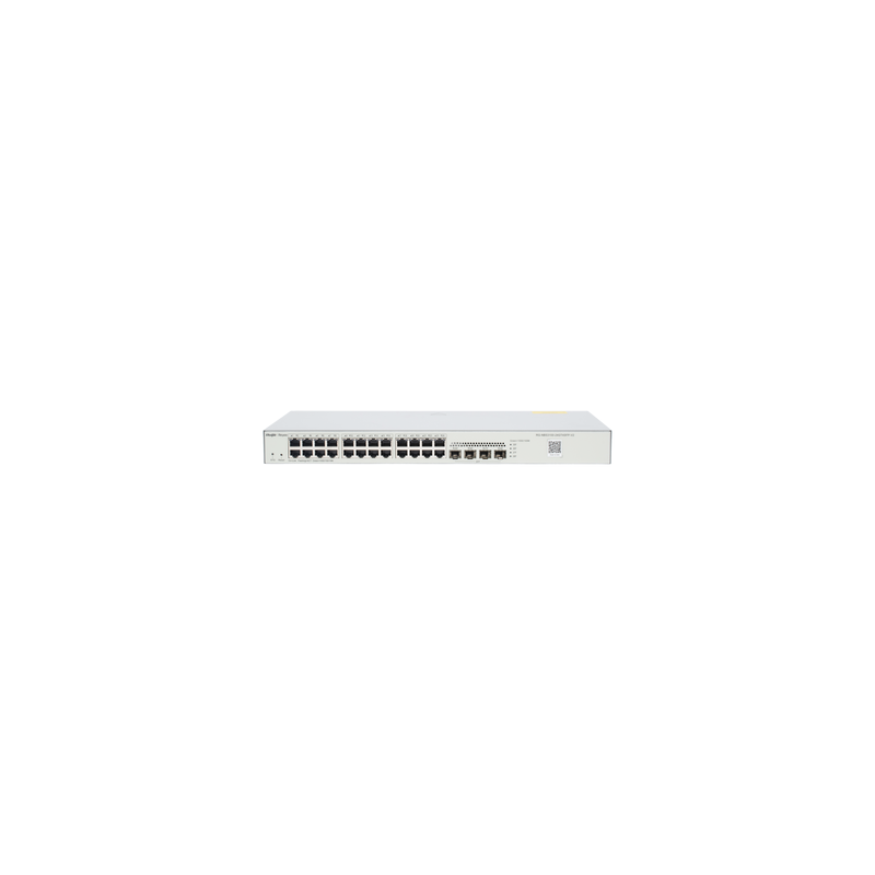 Switch Administrable L2 24 Puertos 1G + 4 SFP 1G Ruijie | Precio México - Envío Inmediato | LM Soluciones