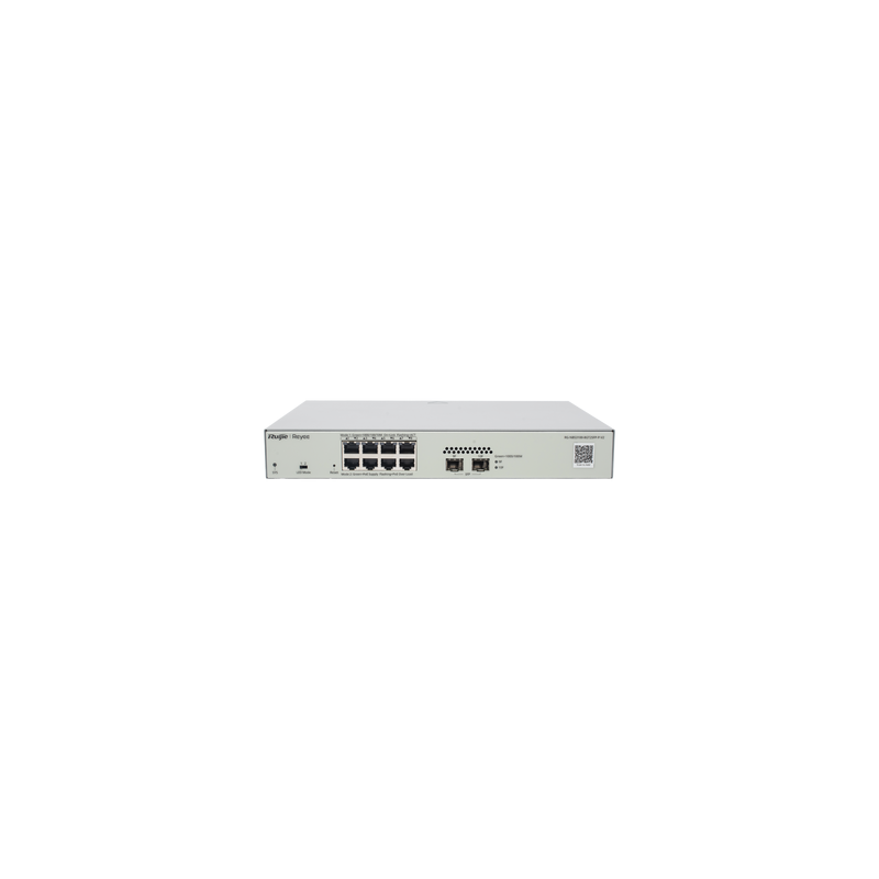 Switch PoE Administrable 8 Puertos Gigabit PoE+ 2 SFP RUIJIE | Precio México - Envío Inmediato | LM Soluciones