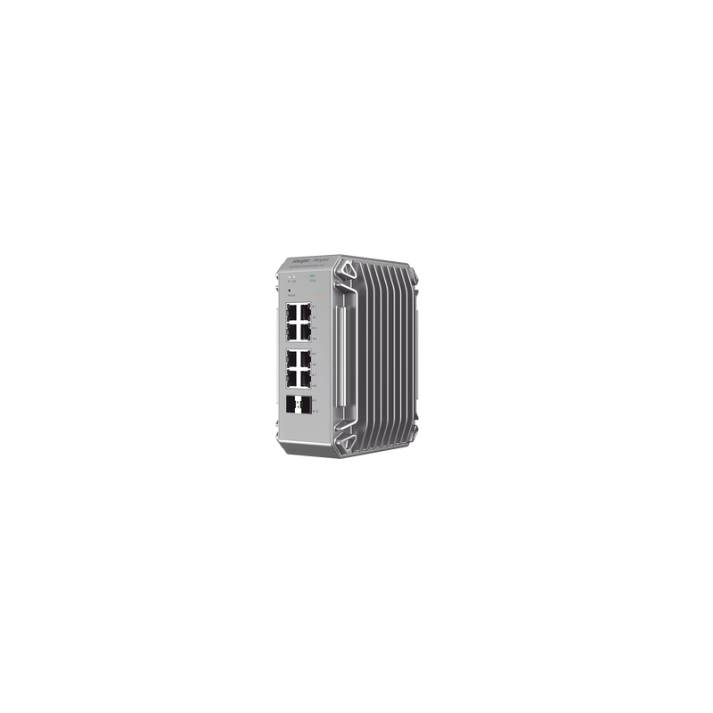 Switch Industrial PoE Ruijie 8 Puertos Gigabit + 2 SFP, 125W | Precio México - Envío Inmediato | LM Soluciones