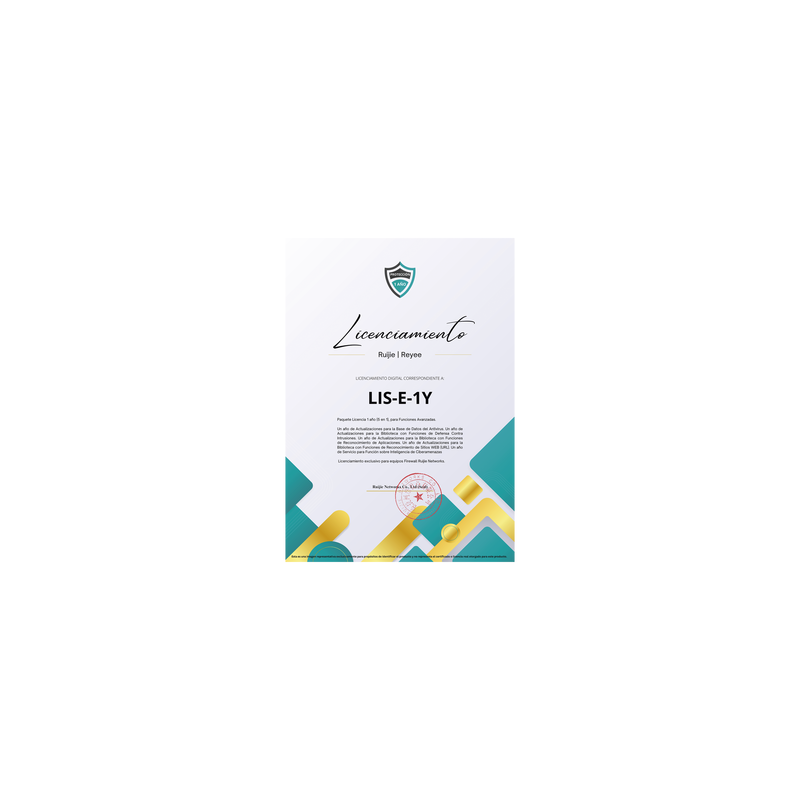 Licencia Firewall Ruijie Z3200 1 año - Funciones Avanzadas | Precio México - Envío Inmediato | LM Soluciones
