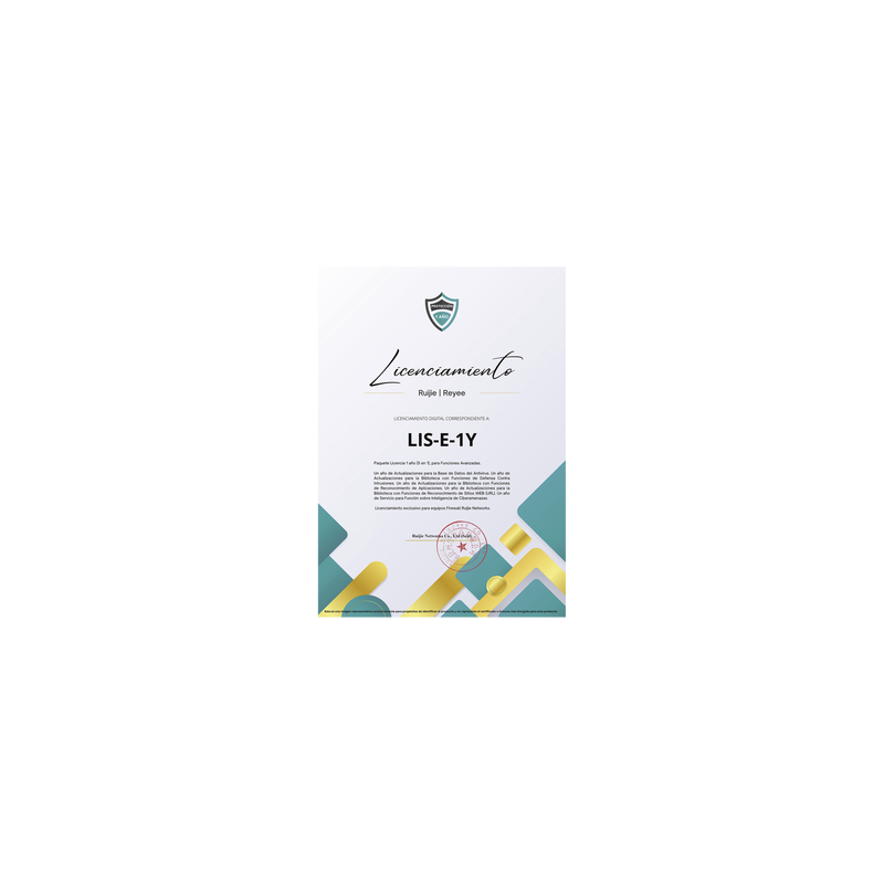 Paquete Licencia 1 año  (5 en 1), para Funciones Avanzadas Firewall modelo Z5100 series