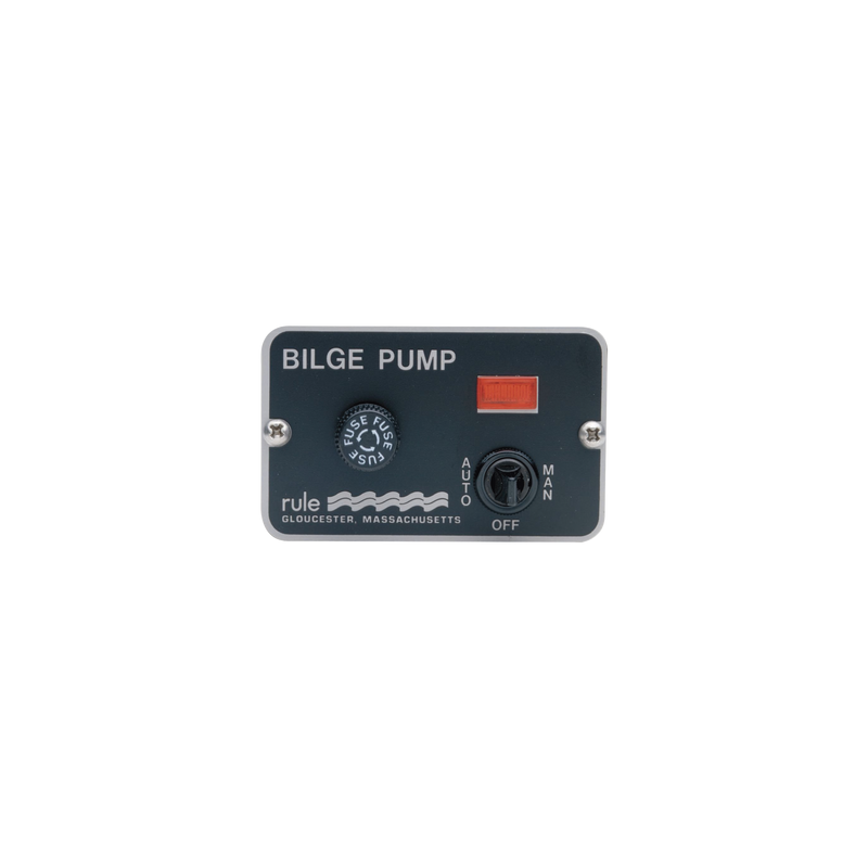 Switch panel iluminado RULE para control de bombas de achiqu
