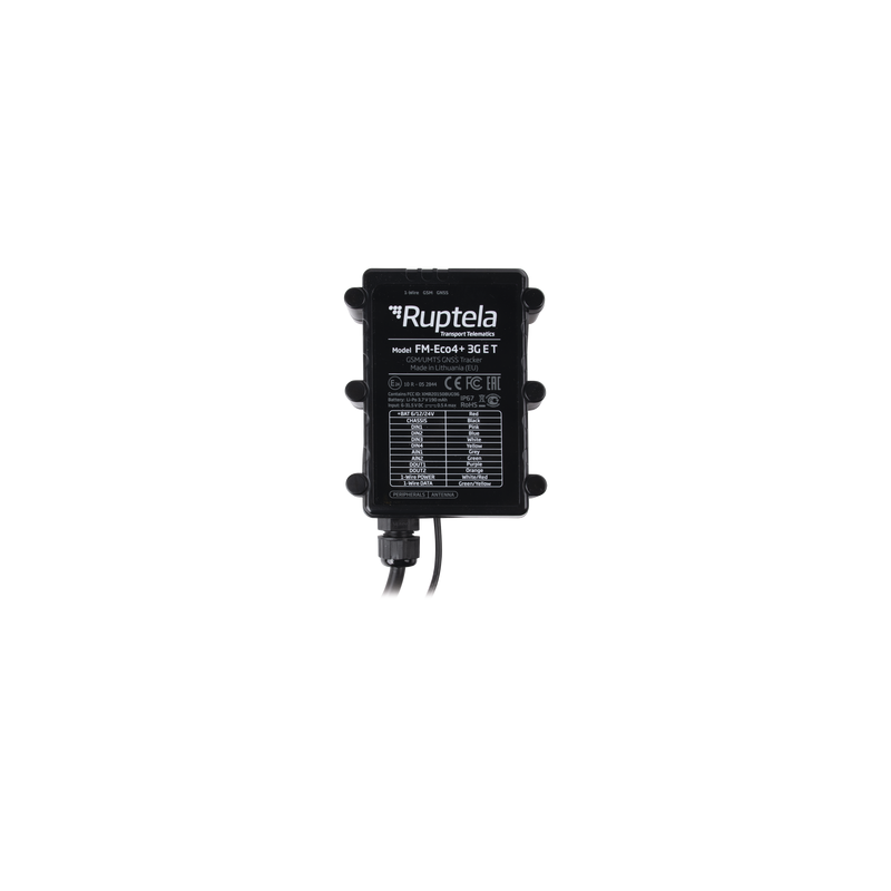 Ruptela Localizador Vehicular 3G ECO4 Plus - Anti Jammer RFI