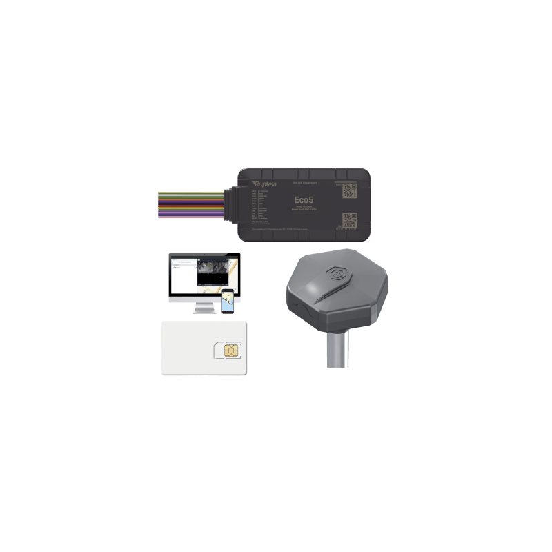 Kit Rastreo Vehicular con Sensor Nivel Combustible Ruptela