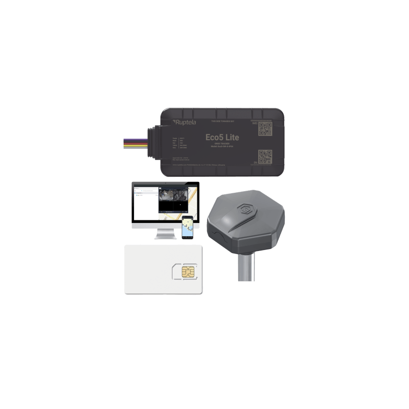 Rastreador Vehicular RUPTELA ECO5 LTE GNSS BLE 5.0