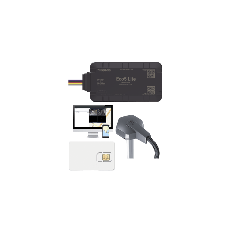 Rastreador Vehicular RUPTELA ECO5 LTE GNSS BLE 5.0