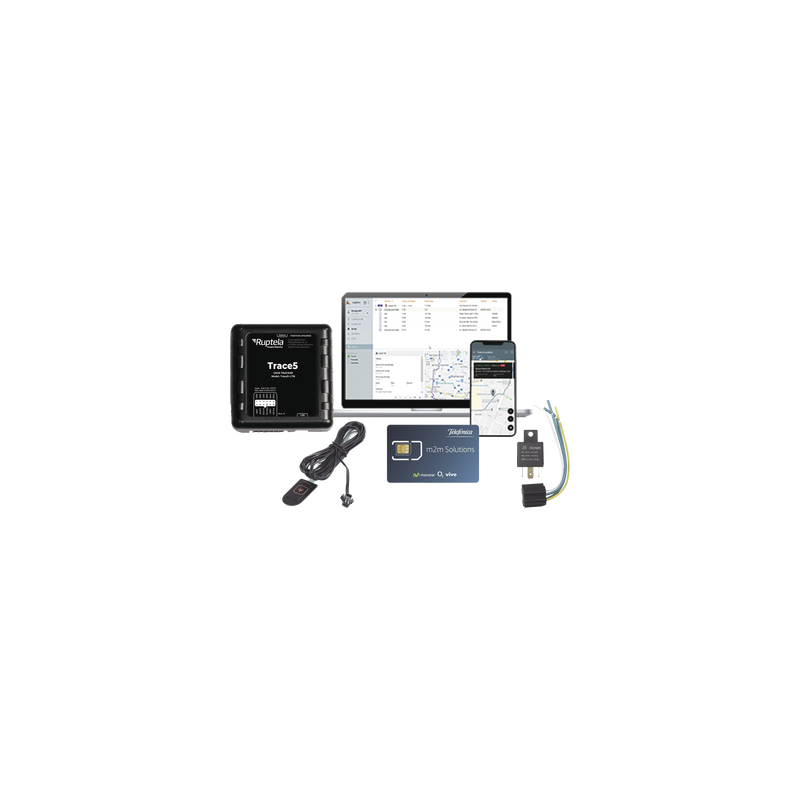 Kit de Localizador Vehicular RUPTELA 2G/4G con SIM y 1 mes d