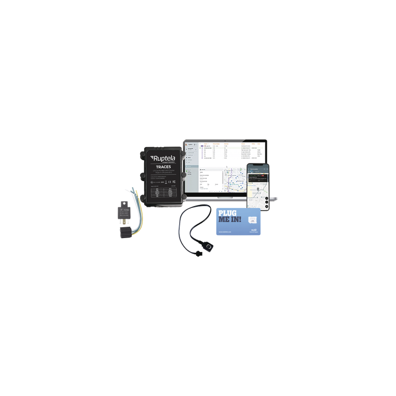 KIT Localizador Vehicular 2G/4G IP67 Ruptela + 1 año EPCOMGP