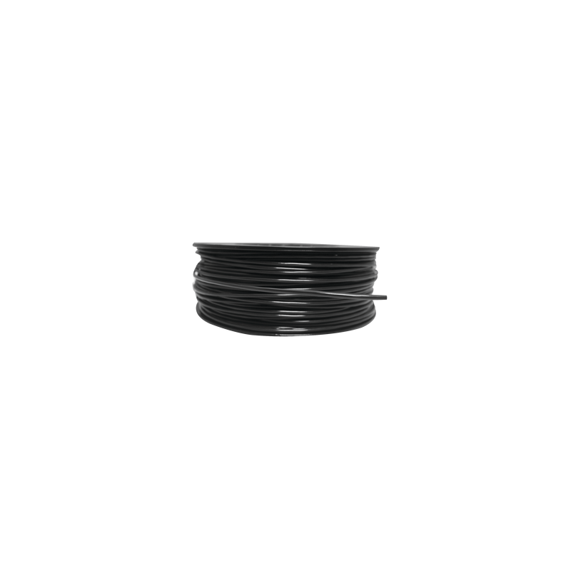 Bobina de 152 Metros de Cable Detector de Calor, Temperatura Fija 235° C, Recubrimiento de Nylon Negro para Aplicaciones en Exterior, con Guía Acerada