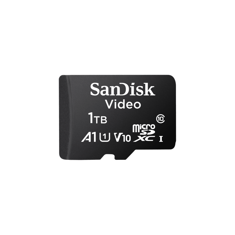 Memoria microSD SanDisk 1TB (1024GB) / Alta Resistencia / Videovigilancia / Clase 10