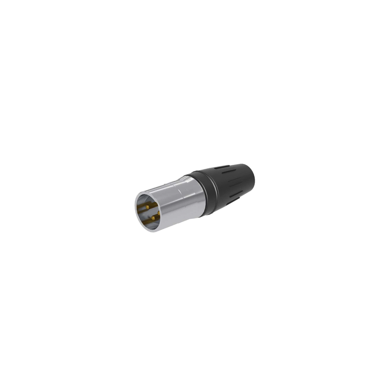 Conector XLR Macho 3 Núcleos Acero Inoxidable | SEETRONIC | Precio México - Envío Inmediato | LM Soluciones