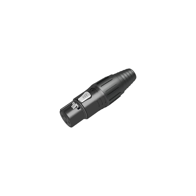 XLR conector cable hembra negro Seetronic