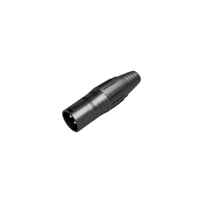 Conector XLR Macho Negro Seetronic - LM Soluciones