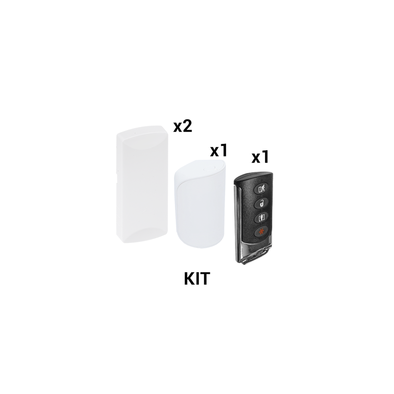 Kit Básico Sensores Inalámbricos SFIRE 2 Contactos + PIR + L | Precio México - Envío Inmediato | LM Soluciones