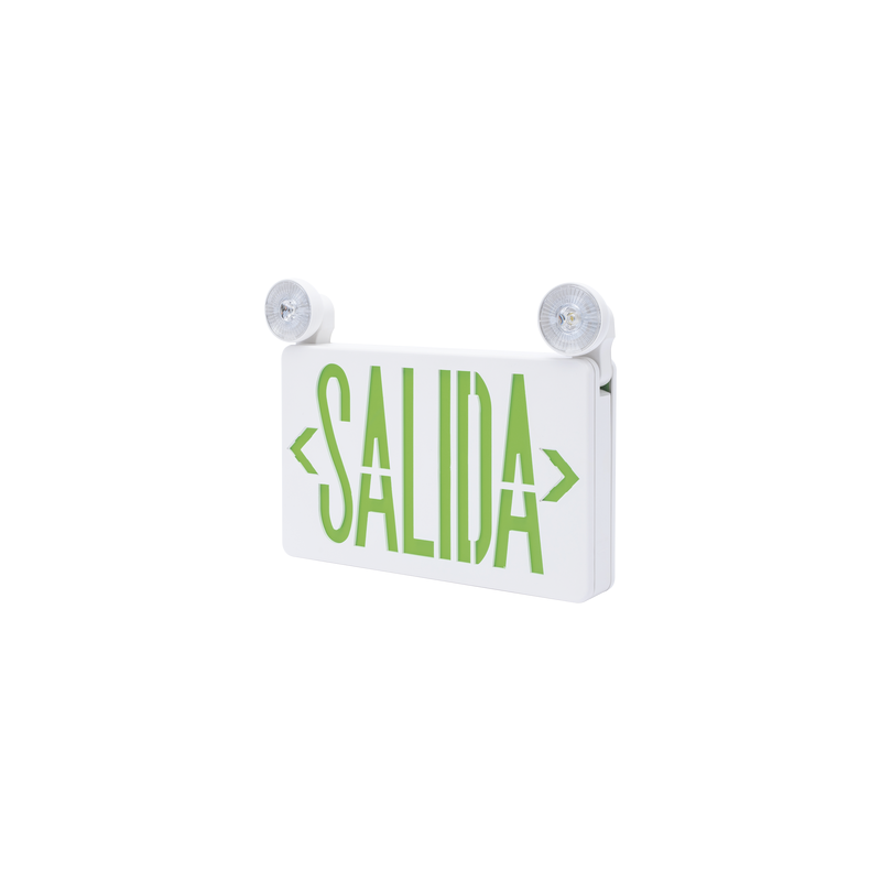 Letrero Emergencia LED DUAL SFIRE con Batería de Respaldo | Precio México - Envío Inmediato | LM Soluciones