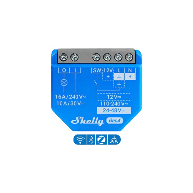 Relevador Inteligente Shelly 16A Contacto Seco | Precio México - Envío Inmediato | LM Soluciones