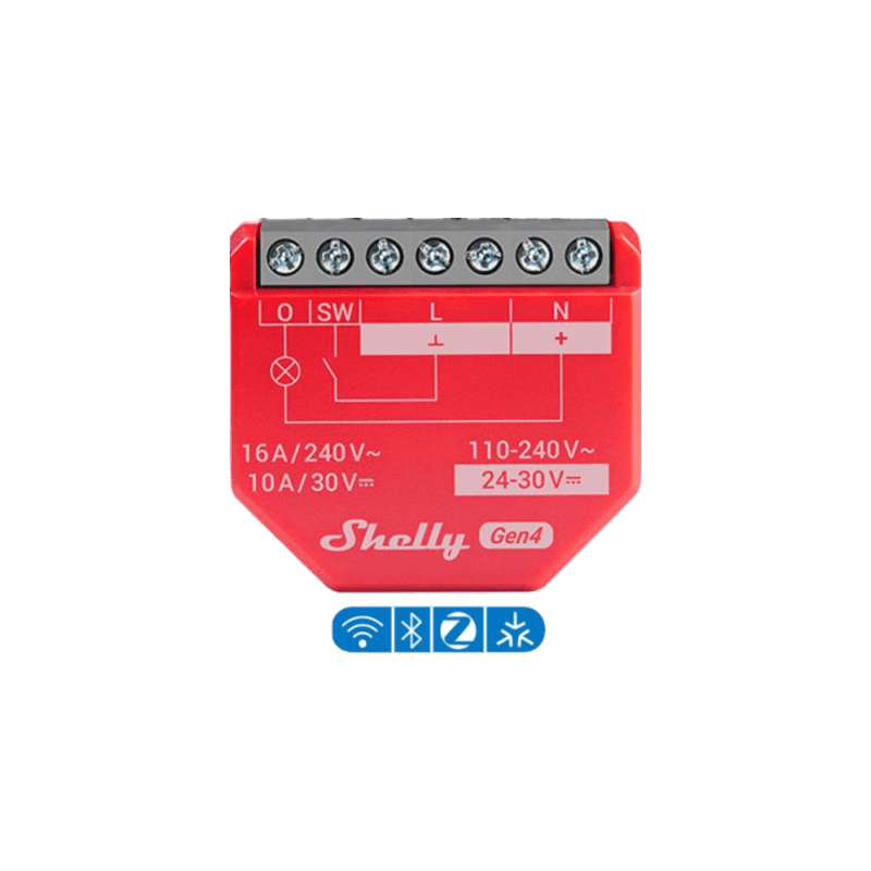 Relevador Inteligente Shelly 1PM Gen4 16A Medición Consumo | Precio México - Envío Inmediato | LM Soluciones
