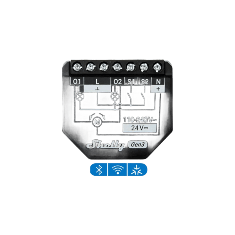 Apagador Inteligente Shelly 2 Canales WiFi | LM Soluciones