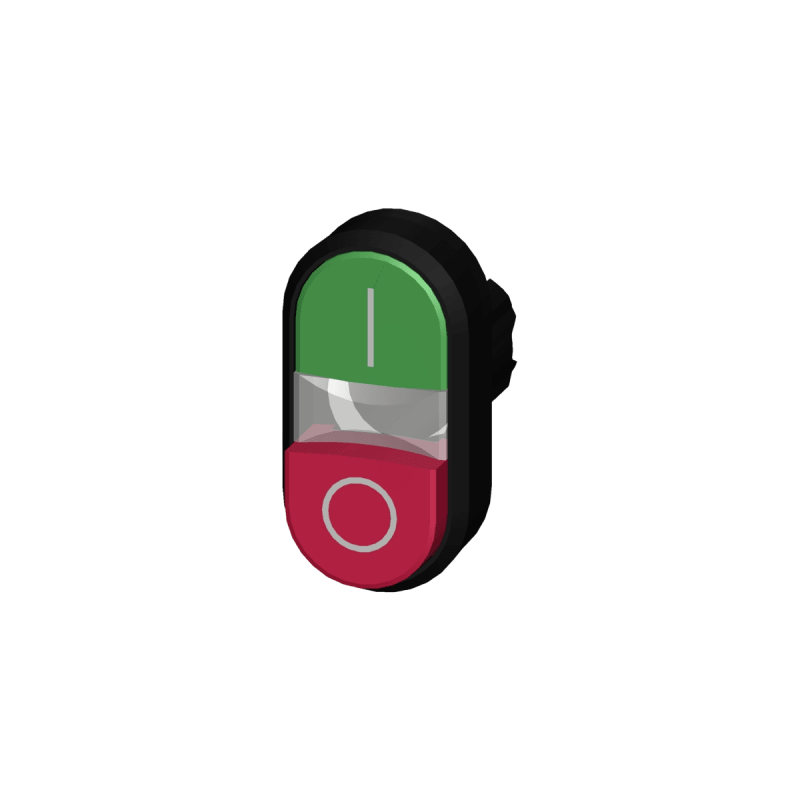 Botón Doble Plástico Siemens 3SU10003BB420AK0 Verde/Rojo