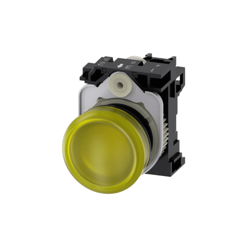 Lámpara señalización LED Siemens Amarilla 110Vca