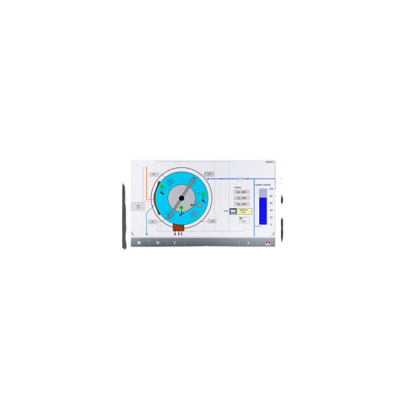 Panel HMI SIPLUS TP900 Comfort / 9" TFT 800x480 / 16.7M Colores / Touch Resistivo / IP65 Frontal / X86 Processor / 12MB User Memory / PROFINET IRT / PROFIBUS / EtherNet/IP / Conformal Coating Industrial
