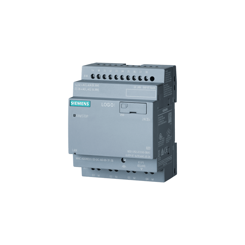Módulo de Lógica / 24 VDC / 8 DI (4 AI)/4 DO / Ethernet / Web Server / Data Log / MicroSD / Cloud Connection / MQTT
