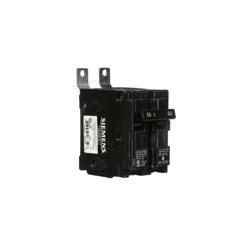 Interruptor automático atornillable tipo BL 2 polos, 50 amp.