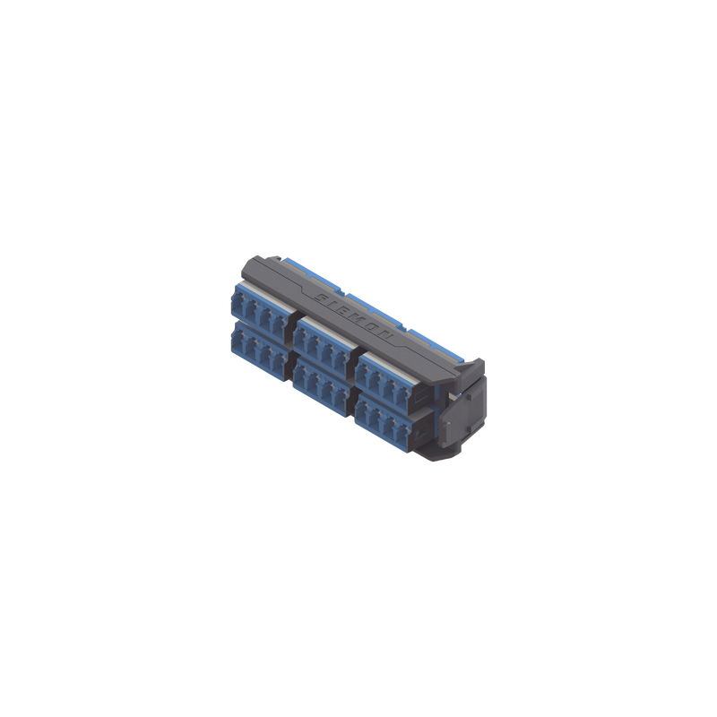Placa Acopladora LightVerse SIEMON 12 LC/UPC 24 Fibras Monom